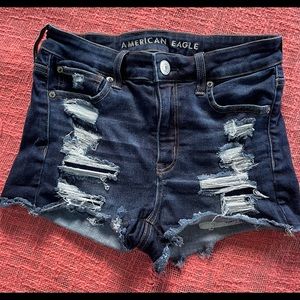 American Eagle distressed shorts